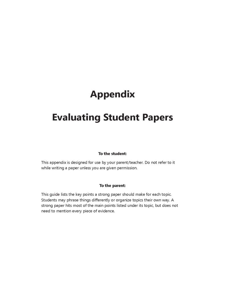 Teacher Guide for Paper Topic